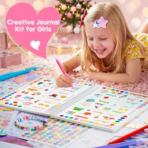 Poaoed DIY Journal Kit for Girls Ages 8-14, Scrapbook & Diary Kit, Gift Set - Image 5