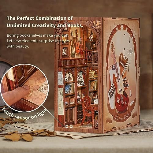 Cutefun Book Nook Kit, DIY Miniature Dollhouse Booknook for Adults - Image 4