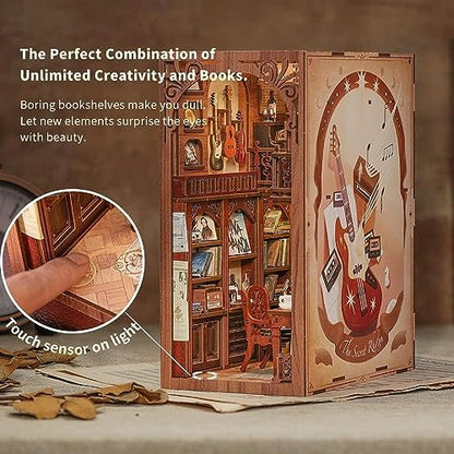 Cutefun Book Nook Kit, DIY Miniature Dollhouse Booknook for Adults - Image 4