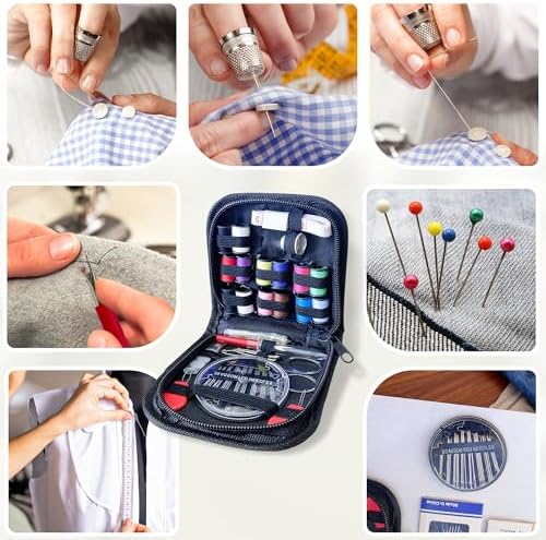 Woosuke 92Pcs Hand Sewing Kit for Adults and Beginners, Complete Needle and Thread Kit with Stainless Steel Needles, Scissors and Accessories, Ideal for Home, Travel, DIY, and Emergency Repairs - Image 6