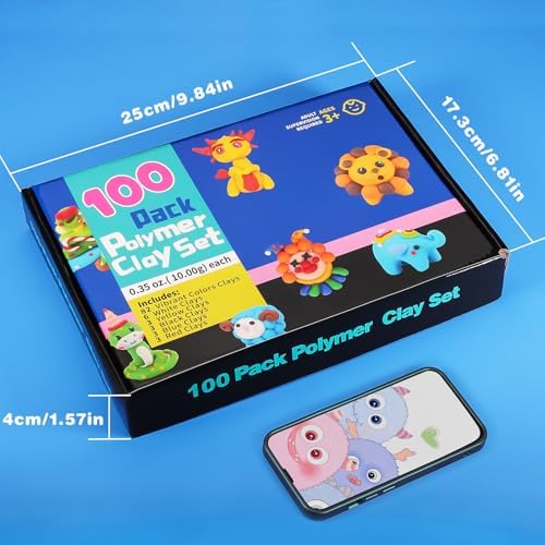 CiaraQ Polymer Clay Kit, Mini Modeling Clay Set - Image 6