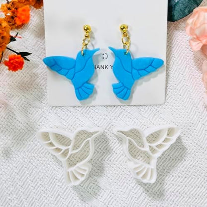 Xaekicr Hummingbird Polymer Clay Cutters – 4 Pcs Clay Cutters for Polymer Clay Jewelry, Bird Shape Clay Earring Cutters, DIY Clay Tools for Earrings and Crafts - Image 5