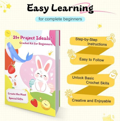 Katech Crochet Kit for Beginners Adults Kids-Crochet Starter Kit-Ideal Gift - Image 3
