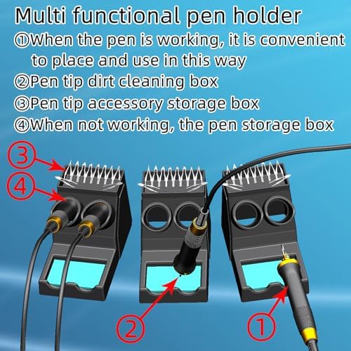 FIRElood LH30 Wood Burning Kit, Digitally Adjustable Temperature Wood burner Pen Kit, Wood Burning Tool, Professional Wood Burner Tool Kit for Adults and Beginners Craft (LH30-2 NEW) - Image 4