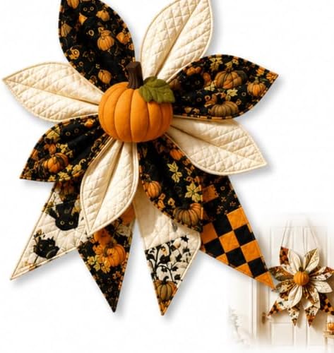 JMHKKUJ Large Patchwork Bow Sewing Kit, Farmhouse Fabric Folded Flower by Unknown