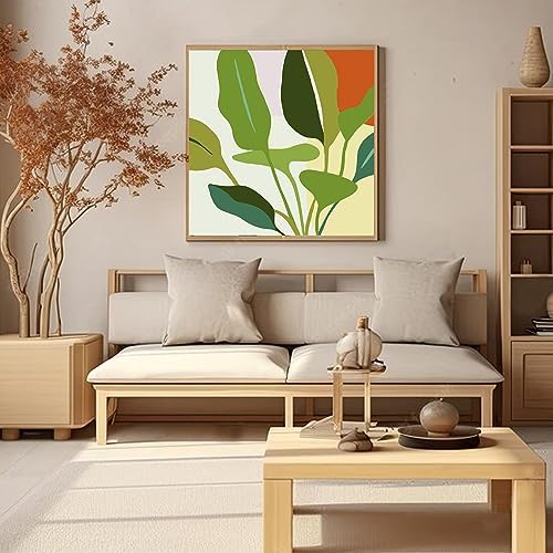 cupmod 2 Pack Framed Paint by Number for Kids Ages 8-12,Easy DIY Acrylic Flower Watercolor Paint by Numbers Kits on Canvas,Paint by Number for Adults Beginners for Home Wall Decor (8x8inch) - Image 3