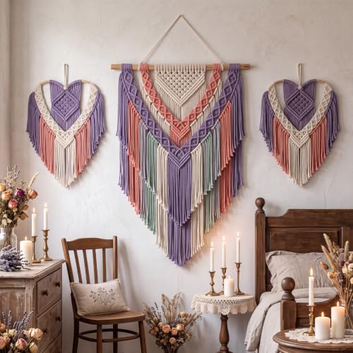 Wesnoy 268 Pcs Macrame Kits for Adults Beginners Weaving Supplies with 3 mm Macrame Cord Cotton, Wooden Beads, Wooden Rings and Sticks for DIY Plant Hangers Wall Hangings, No Insturctions (Pastel) - Image 5