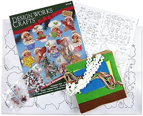 Gingerbread Chefs Felt Ornament Kit - Makes Set of 13 - Image 3