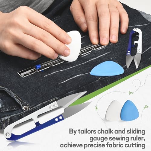 Baryfokwo Sewing Kit for Adults with Ultra Sharp Fabric Scissors, 242 Pcs Newly Upgraded Portable Travel Sewing Kit Professional Hand Needle and Thread Kit for Beginners Home Travel - Image 5