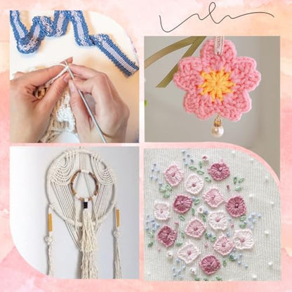 12 Skeins 105 Yards Gradient Red Embroidery Floss Cross Stitch Threads Polyester Knit String Friendship Bracelet Yarn for Sewing Making Jewellery Making Holiday Decorations DIY Projects - Image 5