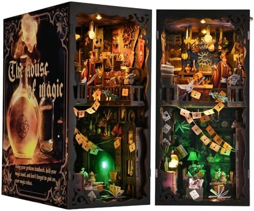 Book Nook Kit DIY Miniature House Dollhouse by ETKVR
