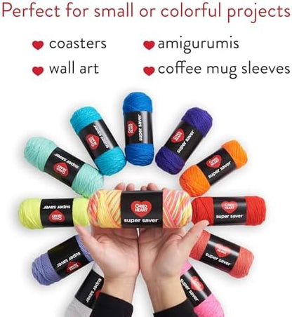 Red Heart Super Craft Kit Brights, Yarn for Crocheting and Knitting - Image 2