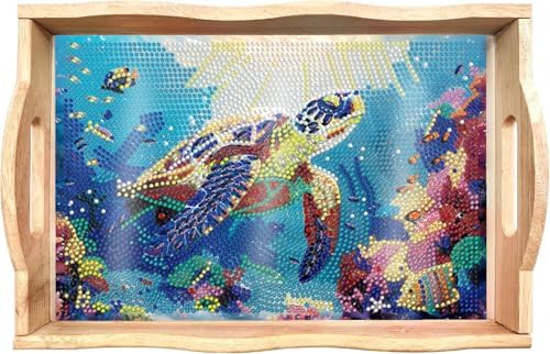 EWJRNSF Diamond Art Kits for Adults Wooden Serving Trays with Handles by EWJRNSFDiamondPainting