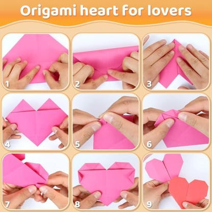 Praisebank Origami Paper (Multi-colored, 6 x 6 Inch /1000 Sheets), Origami Kit with Guide & Double Sided Color - Image 4