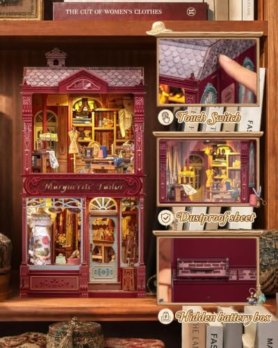Cutebee Book Nook Kit, Miniature Dollhouse Kit (MargueriteTailor) - Image 3
