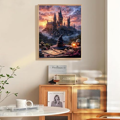 Magic Castle Paint by Numbers Kit for Adults Framed Canvas, Frameworkless - Image 5