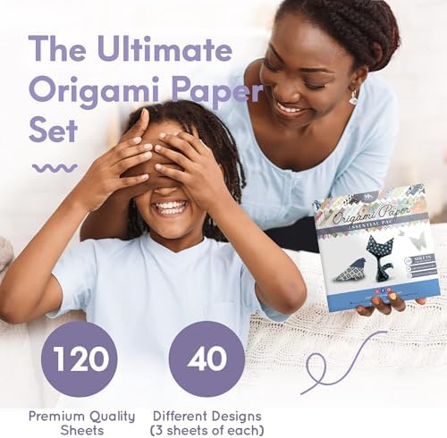 MozArt Japanese Origami Paper 120 Sheets 6x6 Folding Kit Kids Adults - Image 4