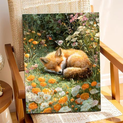 XTCIXAL Paint by Numbers Kit for Adults, Fox, 16X20 Inch - Image 2