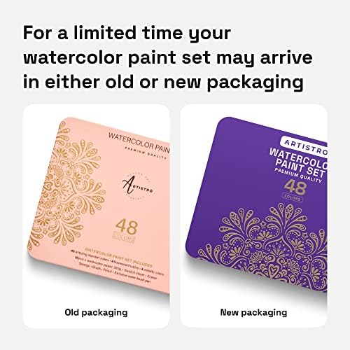 ARTISTRO Watercolor Paint Set with Palette & Brush Pens - 48 Colors - Image 2