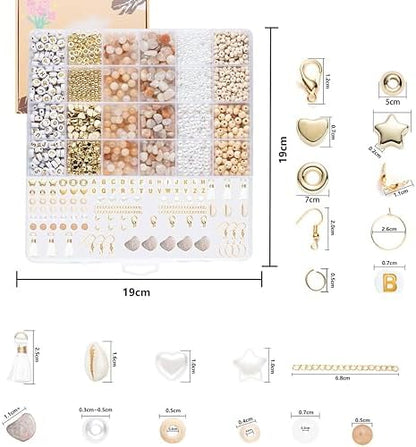 Xylise Jewelry Making Supplies Kit Natural Stone Beads for Irregular Natural Stone with for DIY Craft Bracelet Necklace Earrings for Adults (Pink) - Image 3