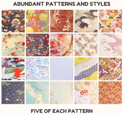 JoyCat Japanese-Style Patterned Origami Paper, 50 Sheets, 6x6 Inch - Image 7