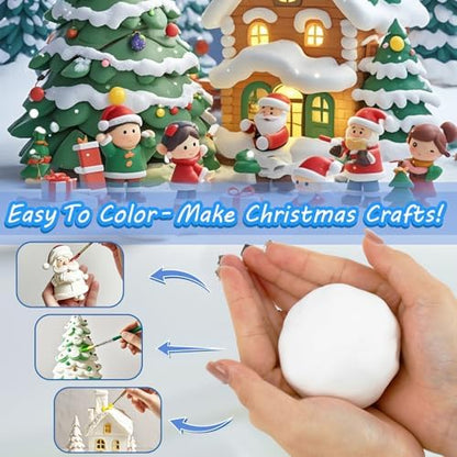 RAINFLOW White Foam Clay - Moldable Cosplay Foam Clay Soft Squishy - Image 4