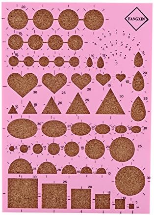 SUNGOOYUE Paper Quilling Tool Kit Plastic Wood Metal Slotted Quilling Pen with Template Board 40 Pins Tweezer for DIY Paper Craft Scrapbook Card Making Adults Beginners (Pink) by SUNGOOYUE
