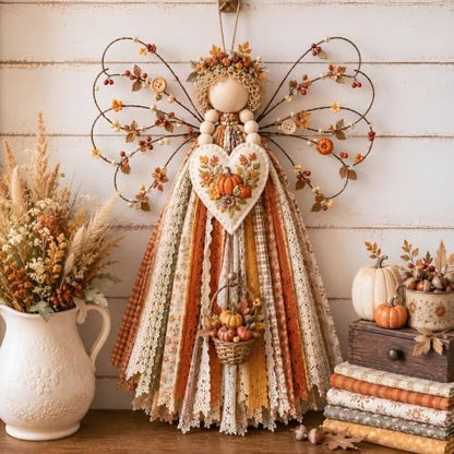 Angel Fabric Hanging DIY Kit Macrame Wall Weaving Craft for Adults - Image 5