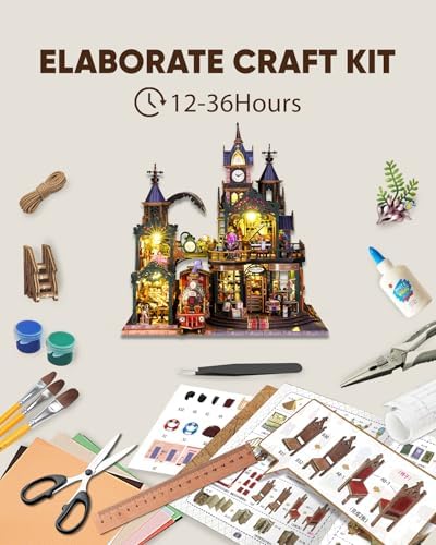 DIY Miniature House Kit Dollhouse Kit for Adults to Build Mini Magic House - Image 4