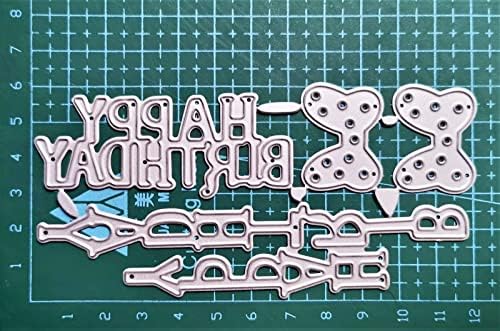 Letter Happy Birthday Thank You Mr&Mrs Best Wishes Happy Anniversary Heart Metal Cutting Dies Stencil DIY Scrapbooking Embossing Tool DIY Paper Cards Album Decoration (Happy Birthday) - Image 4