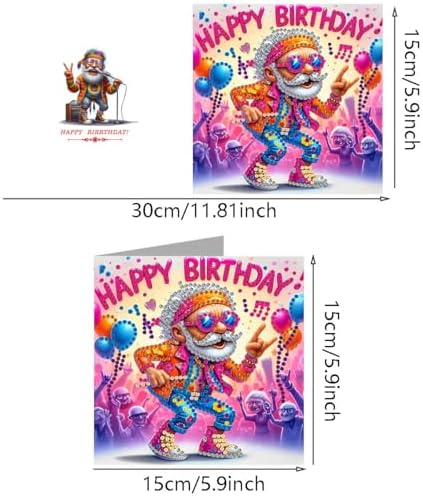 DDGYP 6 PCS Diamond Art Birthday Cards Set - Image 2