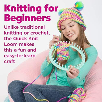 Creativity for Kids Quick Knit Loom Kit - Knitting Kit for Kids, Make Your Own Pom Pom Hat and Accessories, Knitting Loom Crafts for Kids - Image 2
