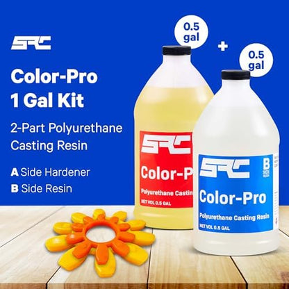 SRC Color-Pro 1 Gallon, Semi-Clear Polyurethane Casting Resin - Image 2