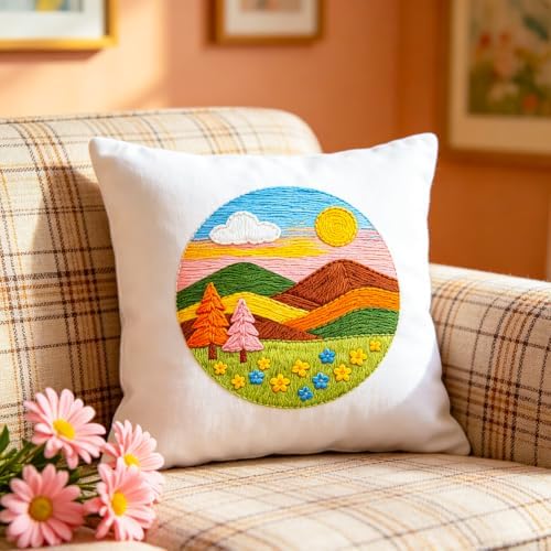 BEUNITONE 4 Set Embroidery Kit for Adults Beginner with Hoops & Instruction - Image 7