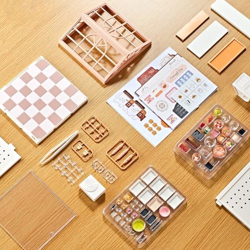 Bakery Shop Miniature House Kit, 87-Piece Dollhouse for Kids 8+ - Image 6