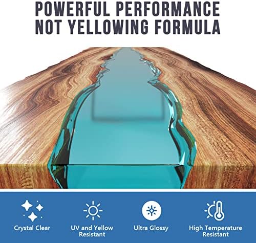 Epoxy Resin 1 Gallon - Crystal Clear Epoxy Resin Kit - Self-Leveling, High-Glossy, No Yellowing, No Bubbles Casting Resin Perfect for Crafts, Table Tops, DIY 1:1 Ratio - Image 3