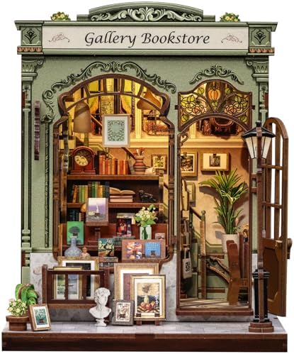 Cutefun Book Nook Kit - DIY Miniature Dollhouse Kit for Adults and Teens by Cutefun