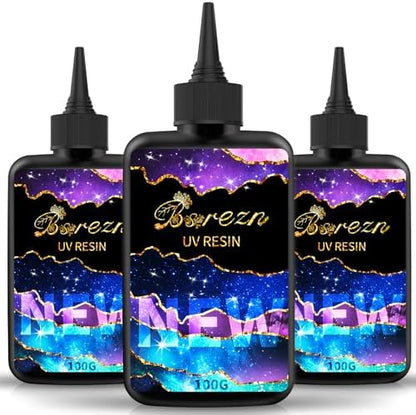 Bsrezn 300g UV Resin Hard, Clear UV Epoxy Resin Cure for Jewelry Making by Bsrezn-theBestResin