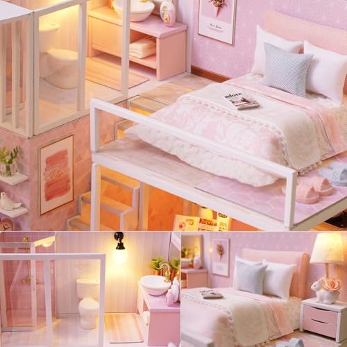 DIY Miniature Dollhouse Kit with Furniture Plus Dust Proof & Music Movement - Image 6