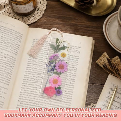 440 Pcs Pressed Flower Bookmark Kit, Handmade Craft for Women - Image 6