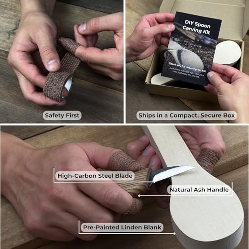 Sharky DIY Spoon Making Wood Carving Kit with Tools - Image 3