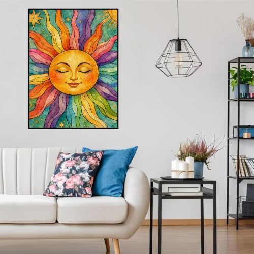 Lophomie Diamond Art Kits for Adults, 5D Sun Diamond Painting Kits 12x16 in - Image 2