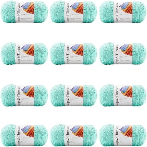 MICHAELS Bulk 12 Pack: Soft Classic™ Solid Yarn by Loops & Threads® - Image 6