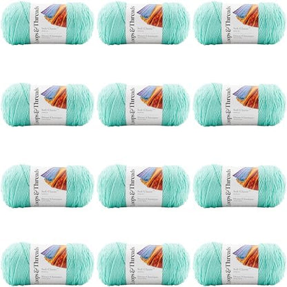 MICHAELS Bulk 12 Pack: Soft Classic™ Solid Yarn by Loops & Threads® - Image 6