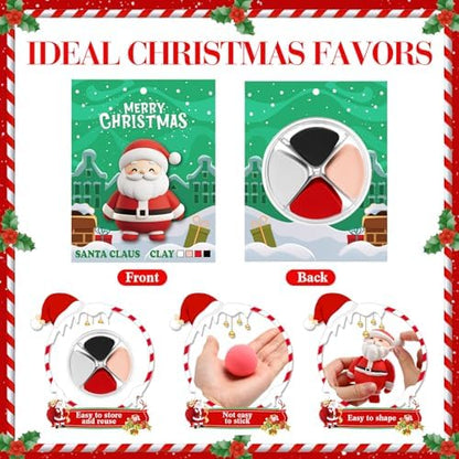 Capoda 24 Set Christmas DIY Craft Kit Christmas Air Dry Clay Kit - Image 2