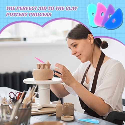 Sherr 12 Pcs Pottery Ribs Rubber Clay Tool, Stylish Style, Vivid Color - Image 5