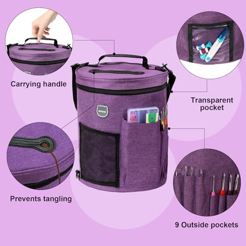 79Pc Crochet Kit,Crocheting Starter Kits with Waterproof Bag & Accessories - Image 3