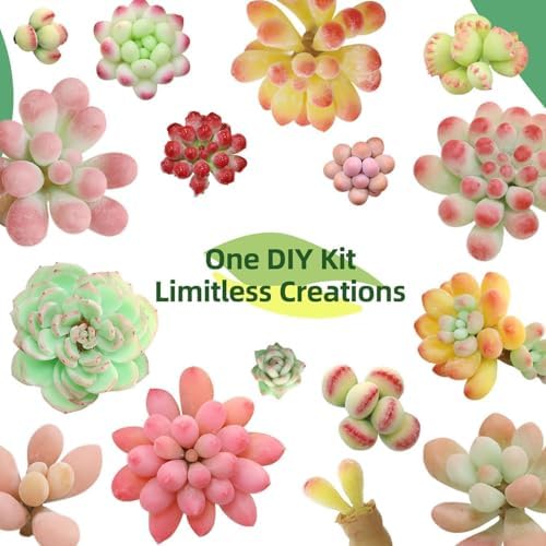 Microland Crafts for Teens Succulents Flower Making Kit, Teen Crafts Air Dry Clay Kit for Girls 14-16, Adults Art Therapy Project, DIY Creative Gifts for Women Teen Girls Artist Crafters Gifts for Mom - Image 6