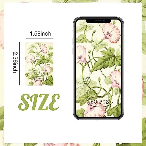 9 Sets 450 Sheets Washi Stickers for Journaling, Plants Fruit Flowers Butterfly Shell Boho Stickers Vintage Aesthetic Scrapbook Sticker for Bullet Journal Art Diary Card Craft Gifts Planner Notebook - Image 4