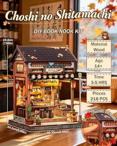 Japan Book Nook, DIY Miniature House Kit, Japanese Izakaya Booknook - Image 2